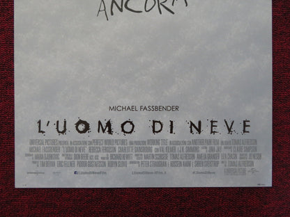 THE SNOWMAN ITALIAN LOCANDINA POSTER MICHAEL FASSBENDER REBECCA FERGUSON 2017 Rendezvous Cinema Movie posters