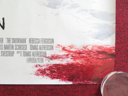 THE SNOWMAN UK QUAD (30"x 40") ROLLED POSTER MICHAEL FASSBENDER R. FERGUSON 2017 Rendezvous Cinema Movie posters