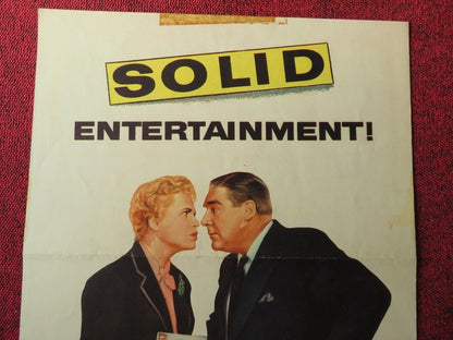 THE SOLID GOLD CADILLAC US INSERT (14"x 36") POSTER JUDY HOLLIDAY 1956 Movie posters