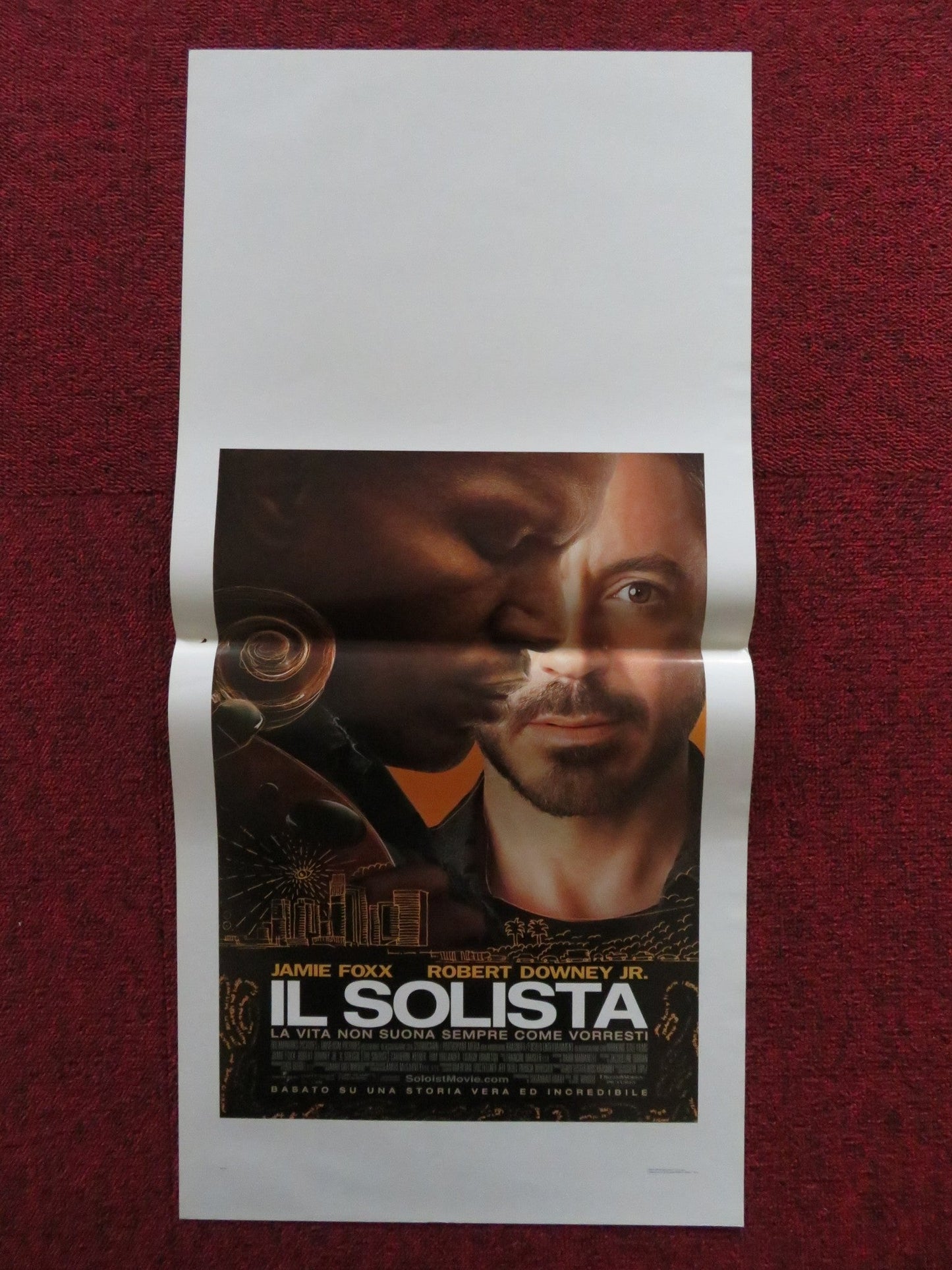 THE SOLOIST ITALIAN LOCANDINA POSTER JAMIE FOXX ROBERT DOWNEY JR. Rendezvous Cinema Movie posters