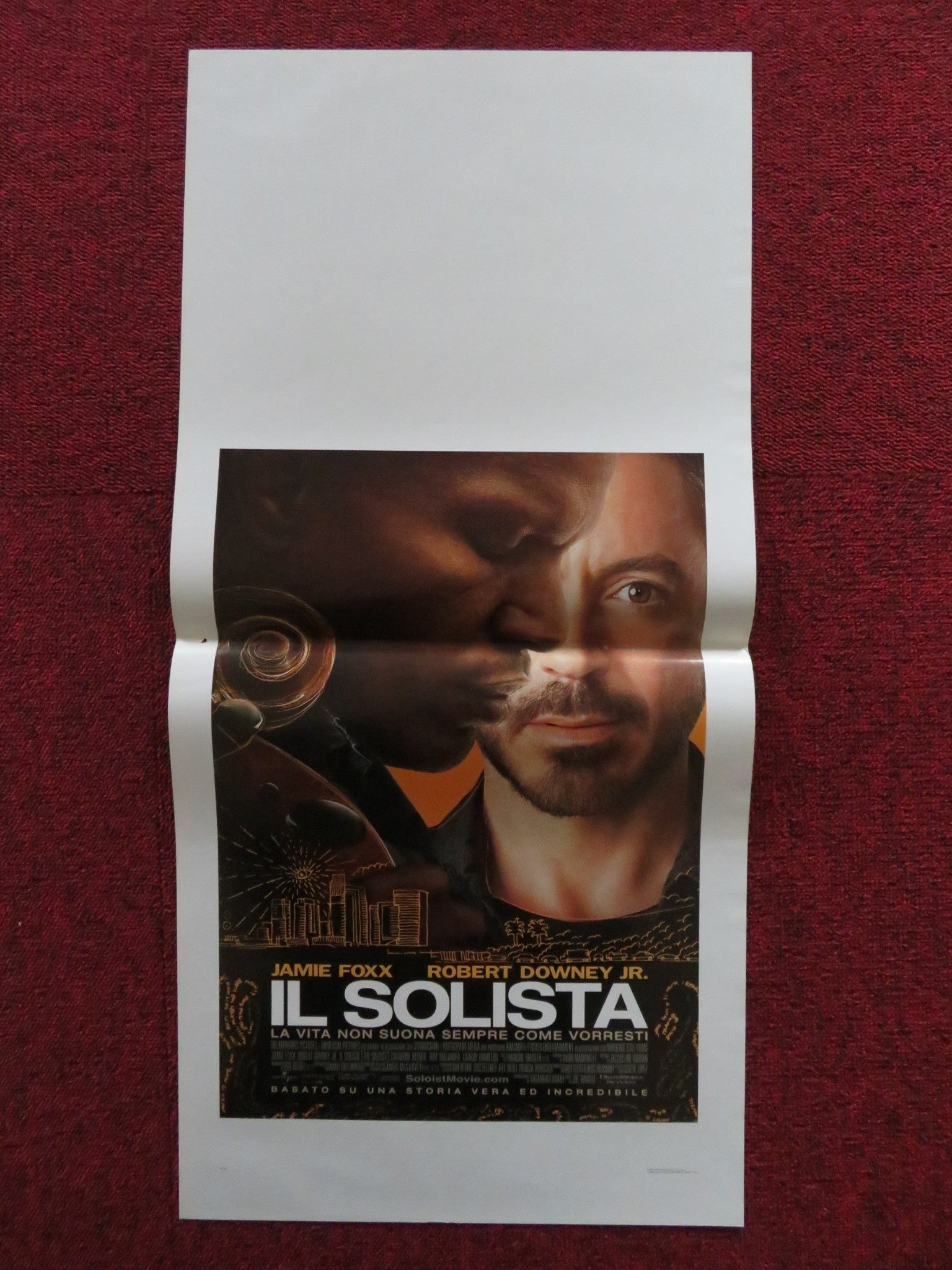 THE SOLOIST ITALIAN LOCANDINA POSTER JAMIE FOXX ROBERT DOWNEY JR. Rendezvous Cinema Movie posters