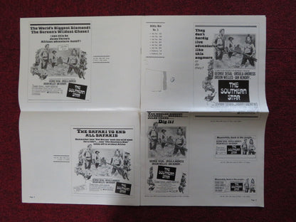 THE SOUTHERN STAR - PRESSBOOK CUT COLUMBIA GEORGE SEGAL URSULA ANDRESS 1969 Rendezvous Cinema Movie posters