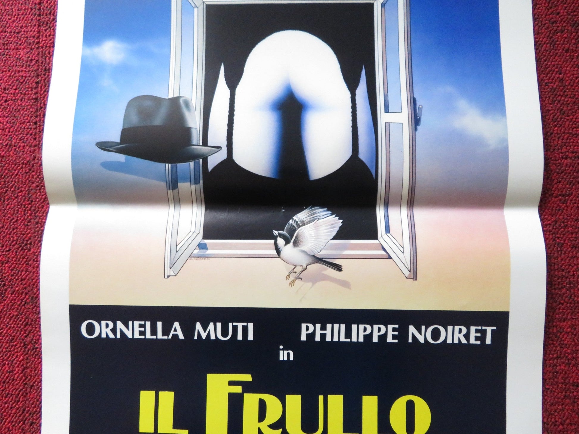THE SPARROW'S FLUTTERING ITALIAN LOCANDINA POSTER ORNELLA MUTI P. NOIRET 1988 Rendezvous Cinema Movie posters