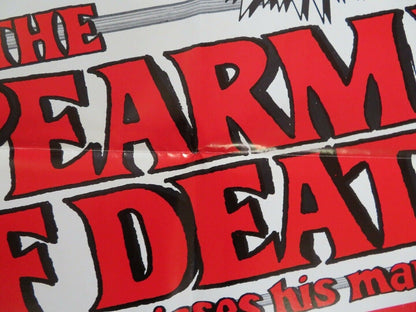 THE SPEARMAN OF DEATH/ The Flag of Iron KUNG FU US ONE SHEET POSTER KUO CHUE '84 - Rendezvous Cinema