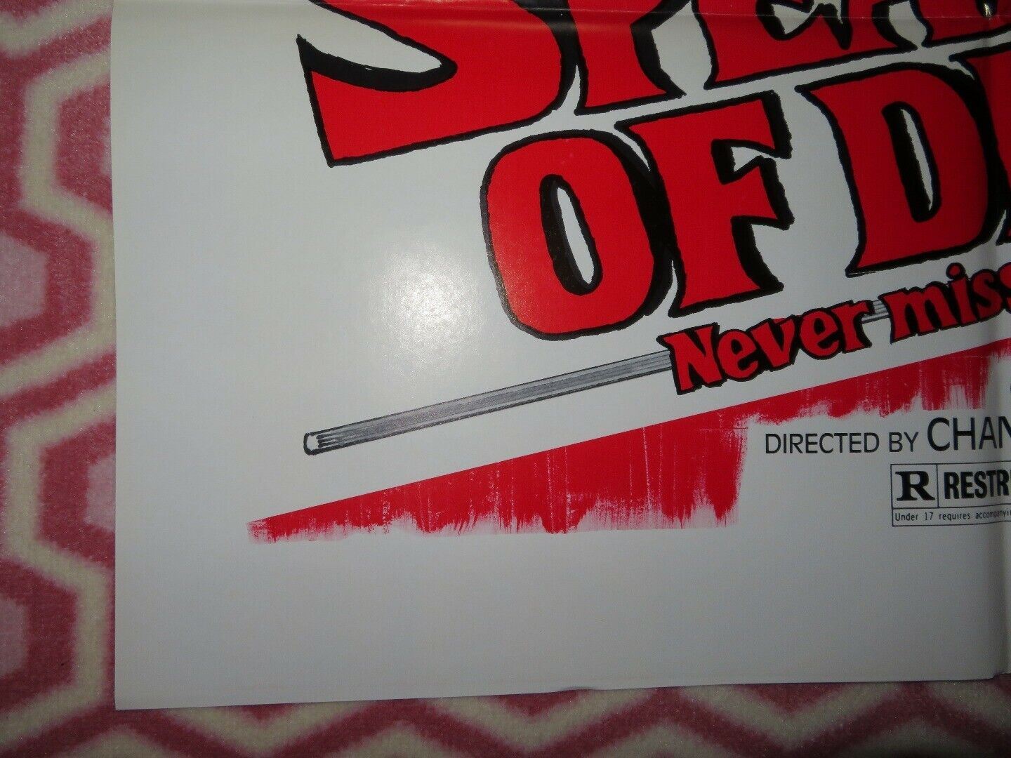 THE SPEARMAN OF DEATH/ The Flag of Iron KUNG FU US ONE SHEET POSTER KUO CHUE '84 - Rendezvous Cinema