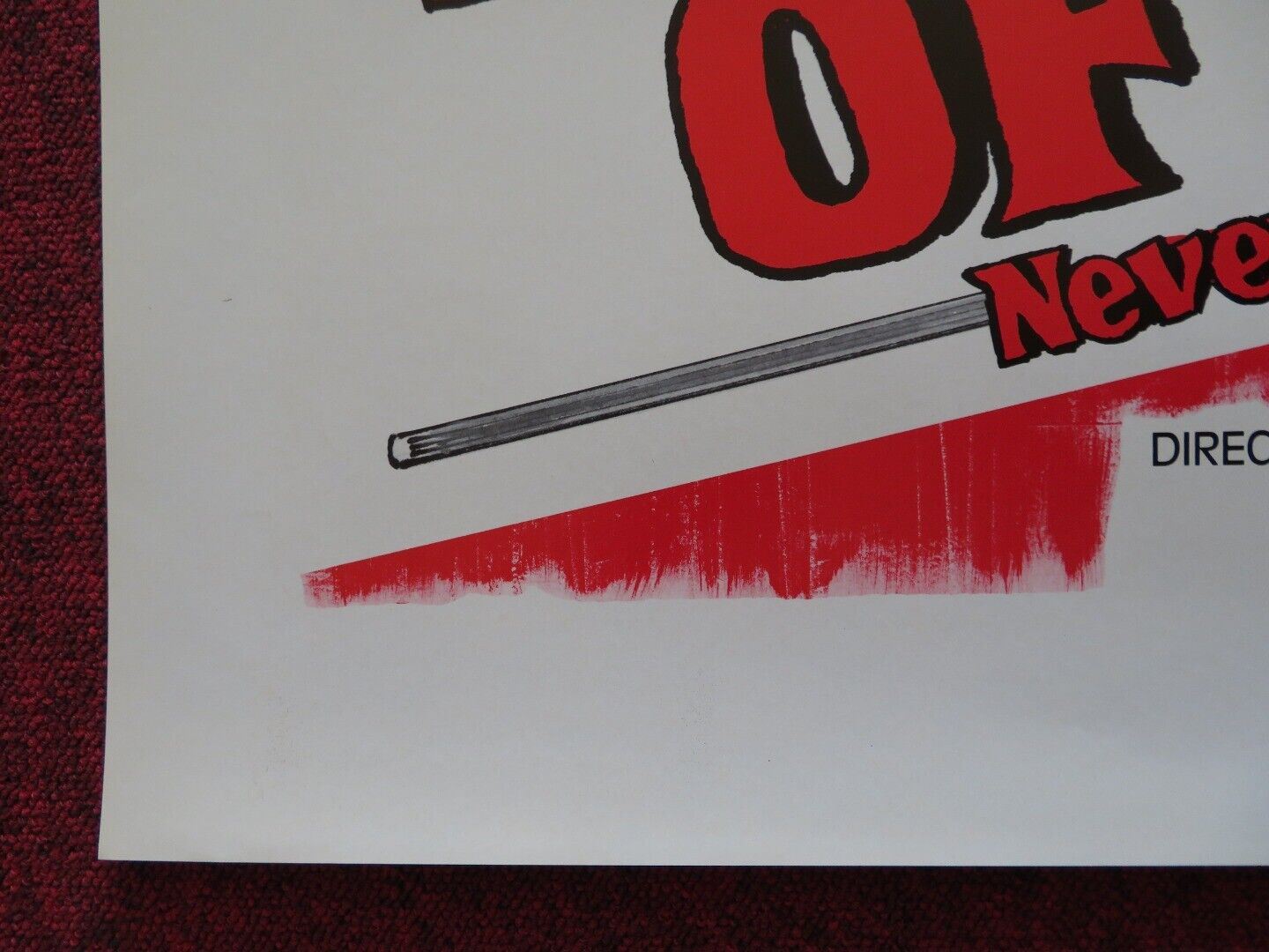 THE SPEARMAN OF DEATH/THE FLAG OF IRON KUNG FU US ONE SHEET ROLLED POSTER '80 Movie posters