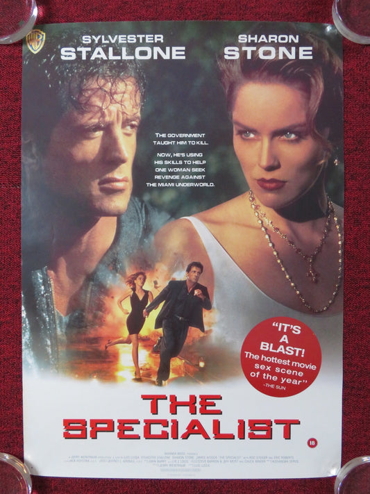 THE SPECIALIST VHS POSTER SYLVESTER STALLONE SHARON STONE 1994 Rendezvous Cinema Movie posters