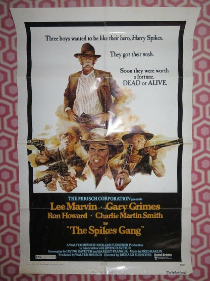 THE SPIKES GANG US ONE SHEET POSTER LEE MARVIN GARY GRIMES 1974 Movie posters