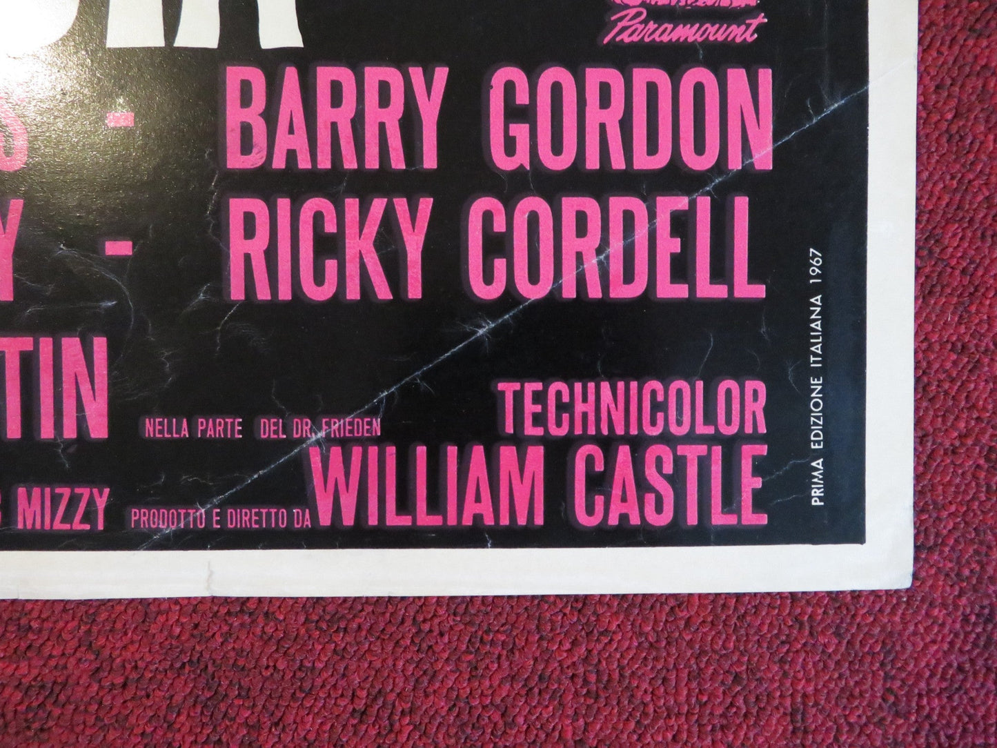 THE SPIRIT IS WILLING - A ITALIAN FOTOBUSTA POSTER SID CAESAR VERA MILES 1967 Rendezvous Cinema Movie posters