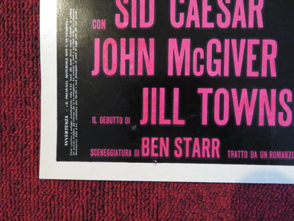 THE SPIRIT IS WILLING - B ITALIAN FOTOBUSTA POSTER SID CAESAR VERA MILES 1967 Rendezvous Cinema Movie posters