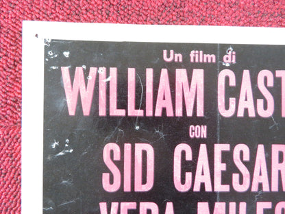 THE SPIRIT IS WILLING - C ITALIAN FOTOBUSTA POSTER SID CAESER VERA MILES 1967 Rendezvous Cinema Movie posters