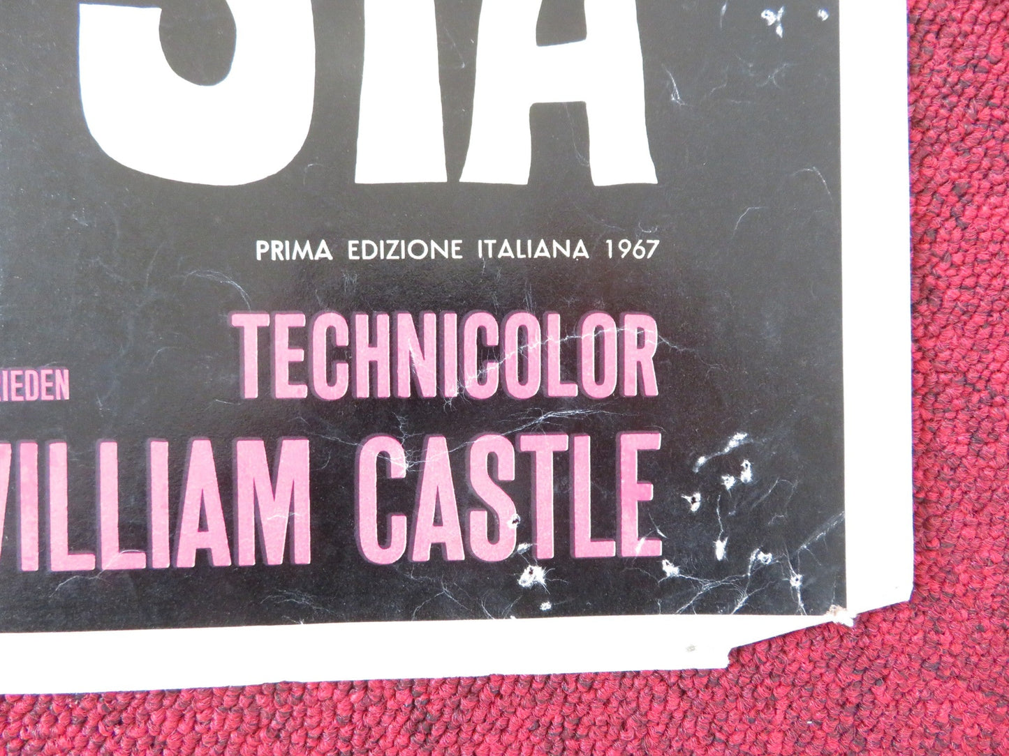 THE SPIRIT IS WILLING - C ITALIAN FOTOBUSTA POSTER SID CAESER VERA MILES 1967 Rendezvous Cinema Movie posters