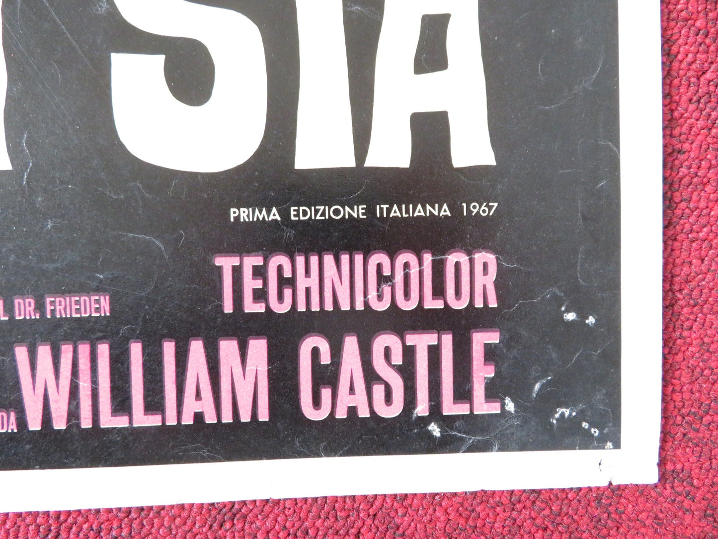 THE SPIRIT IS WILLING - F ITALIAN FOTOBUSTA POSTER SID CAESER VERA MILES 1967 Rendezvous Cinema Movie posters