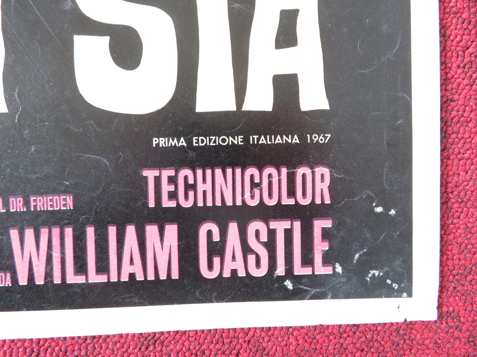 THE SPIRIT IS WILLING - F ITALIAN FOTOBUSTA POSTER SID CAESER VERA MILES 1967 Rendezvous Cinema Movie posters