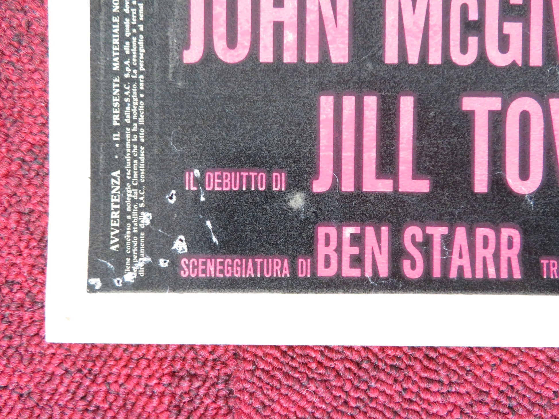 THE SPIRIT IS WILLING - H ITALIAN FOTOBUSTA POSTER SID CAESER VERA MILES 1967 Rendezvous Cinema Movie posters