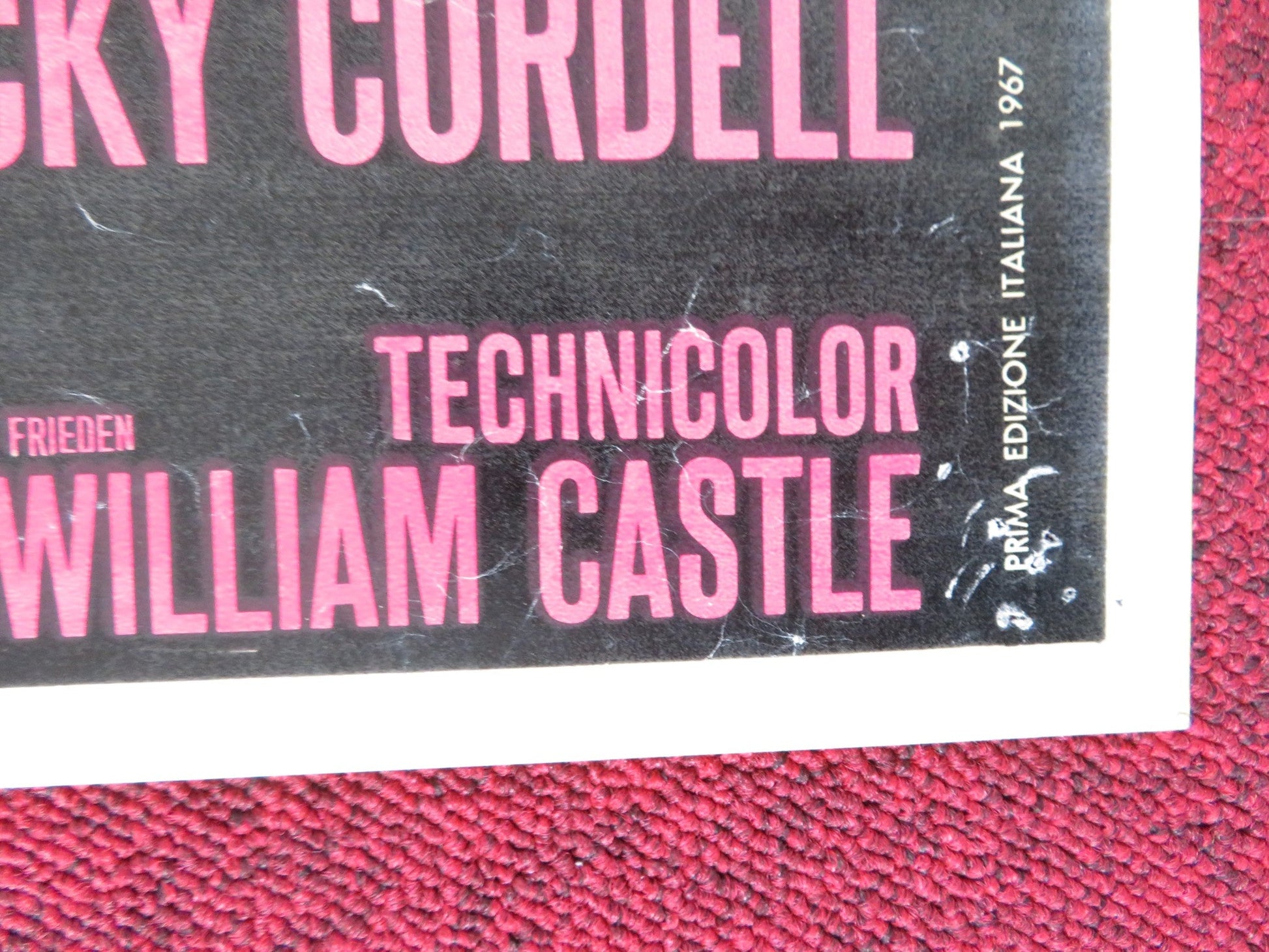 THE SPIRIT IS WILLING - H ITALIAN FOTOBUSTA POSTER SID CAESER VERA MILES 1967 Rendezvous Cinema Movie posters