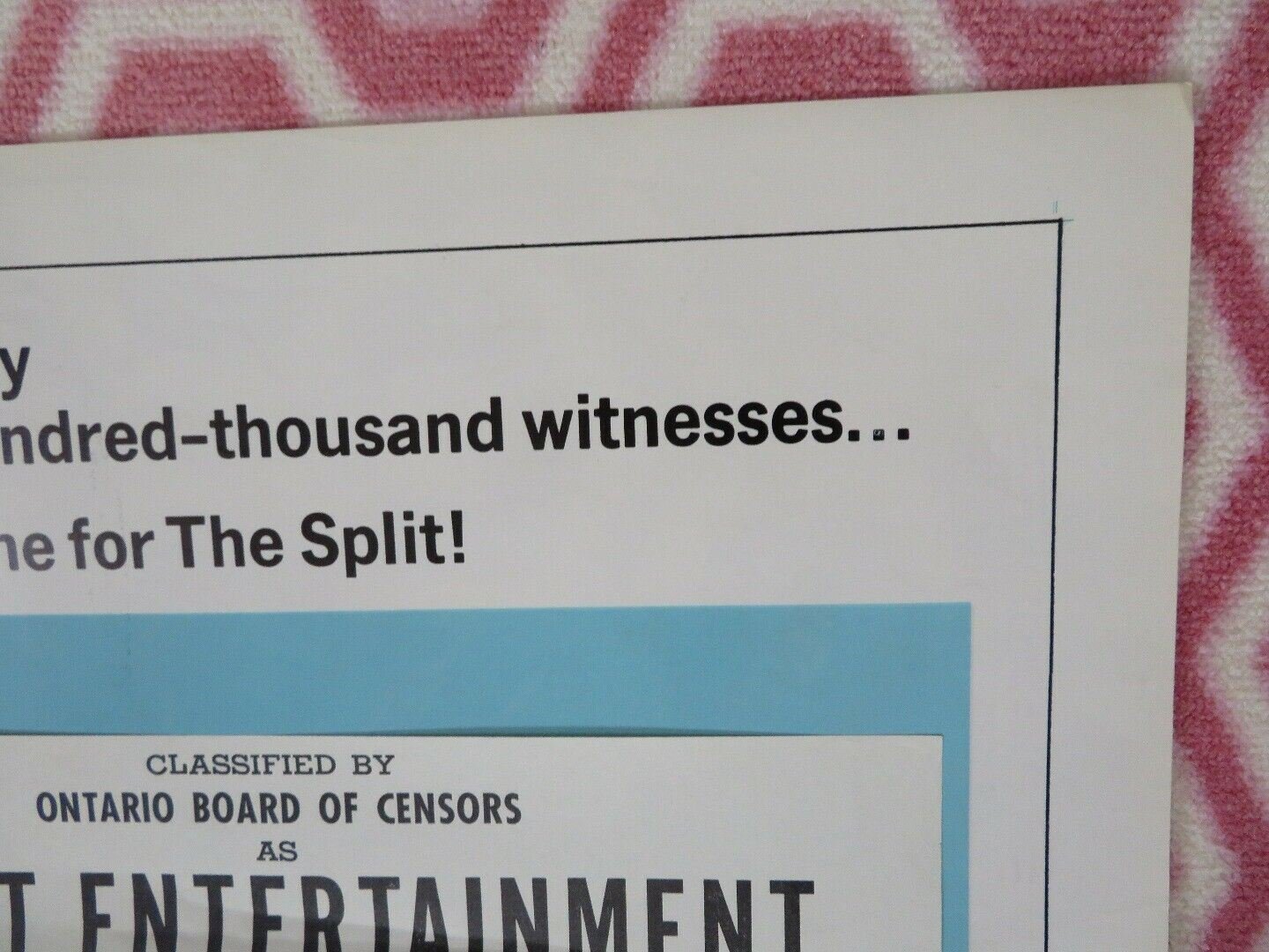 THE SPLIT US ONE SHEET POSTER GENE HACKMAN JACK KLUGMAN WARREN OATS Movie posters