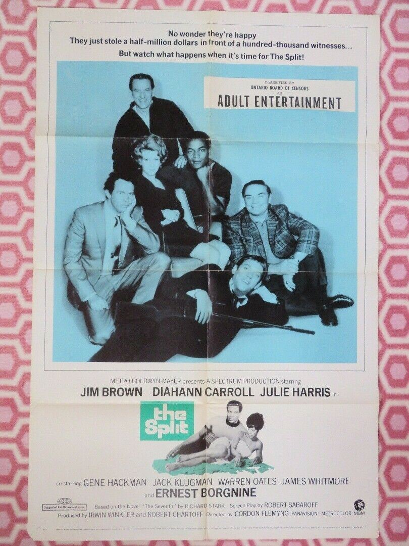 THE SPLIT US ONE SHEET POSTER GENE HACKMAN JACK KLUGMAN WARREN OATS Movie posters