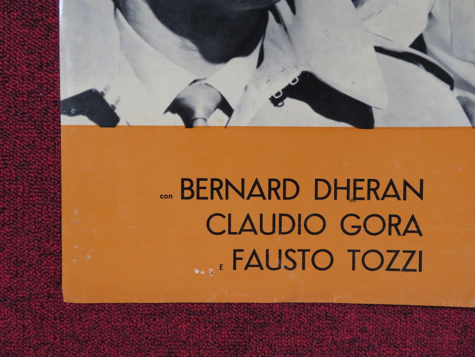 THE SPY ITALIAN FOGLIO POSTER GERARD BARRAY ELISA MONTES 1964 Rendezvous Cinema Movie posters