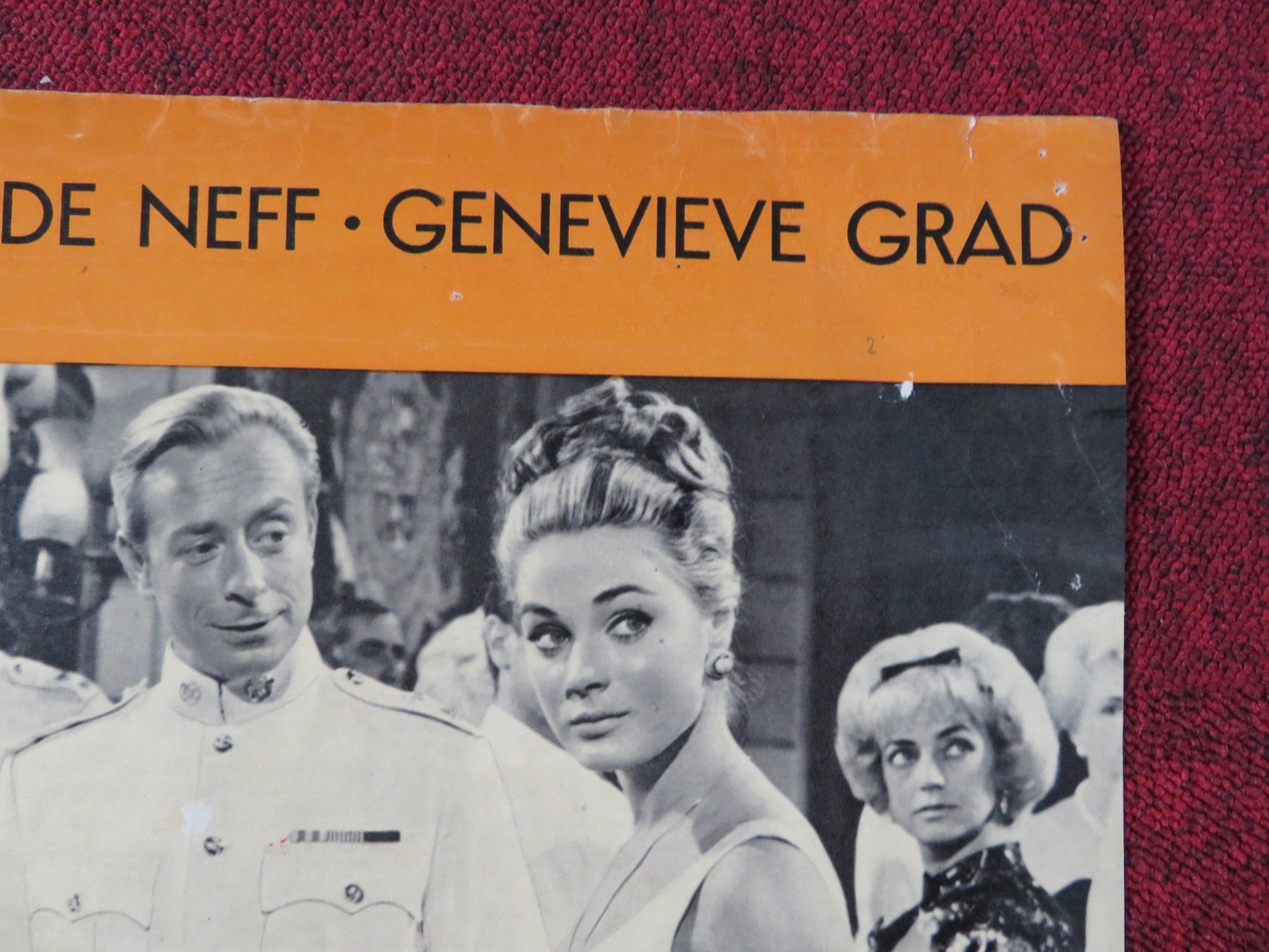 THE SPY ITALIAN FOGLIO POSTER GERARD BARRAY ELISA MONTES 1964 Rendezvous Cinema Movie posters