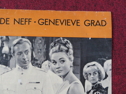 THE SPY ITALIAN FOGLIO POSTER GERARD BARRAY ELISA MONTES 1964 Rendezvous Cinema Movie posters