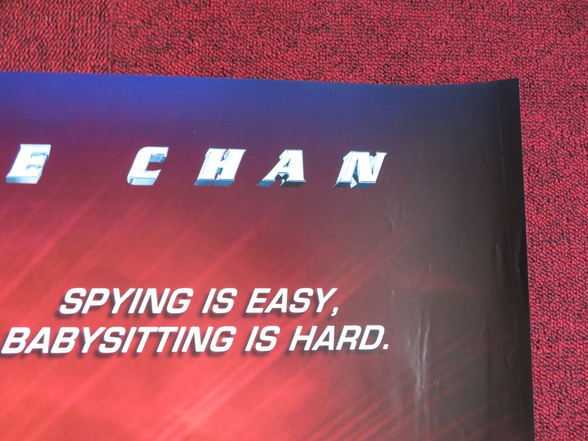 THE SPY NEXT DOOR UK QUAD (30"x 40") ROLLED POSTER JACKIE CHAN A. VALLETTA 2010 Rendezvous Cinema Movie posters