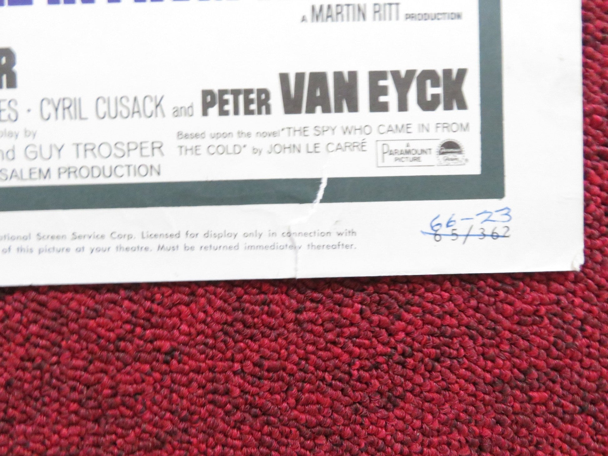 THE SPY WHO CAME IN FROM THE COLD US LOBBY CARD FULL SET RICHARD BURTON 1965 Rendezvous Cinema Movie posters