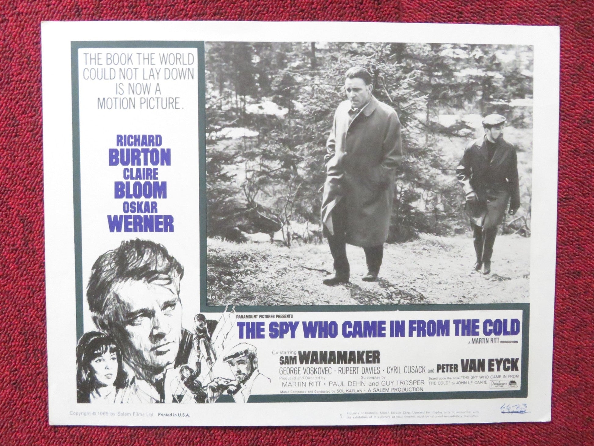 THE SPY WHO CAME IN FROM THE COLD US LOBBY CARD FULL SET RICHARD BURTON 1965 Rendezvous Cinema Movie posters