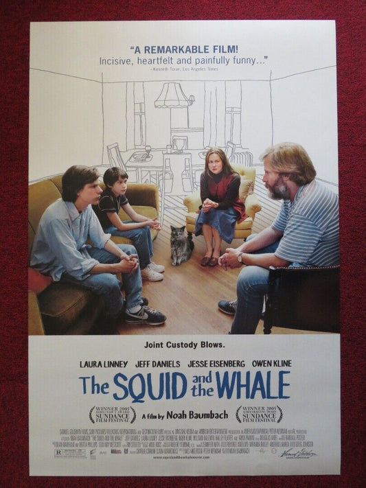 THE SQUID AND THE WHALE US ONE SHEET ROLLED POSTER JEFF DANIELS OWEN KLINE 2005 Movie posters
