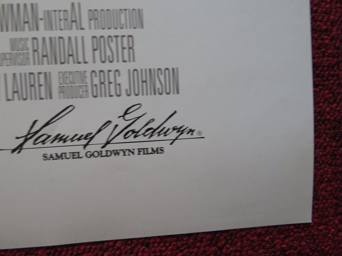 THE SQUID AND THE WHALE US ONE SHEET ROLLED POSTER JEFF DANIELS OWEN KLINE 2005 Movie posters