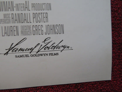 THE SQUID AND THE WHALE US ONE SHEET ROLLED POSTER JEFF DANIELS OWEN KLINE 2005 Movie posters