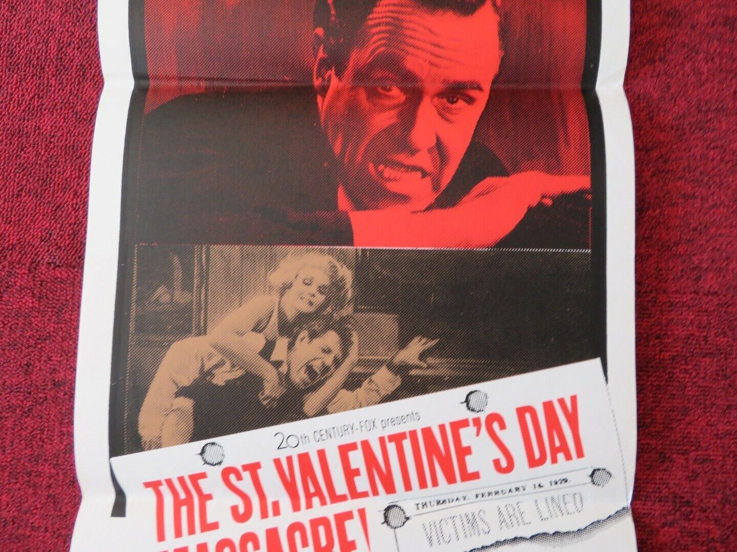 THE ST. VALENTINES DAY MASSACRE FOLDED AUSTRALIAN DAYBILL POSTER JASON ROBARDS Movie posters