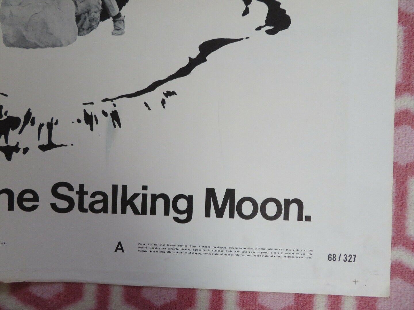 THE STALKING MOON FOLDED US ONE SHEET POSTER GREGORY PECK 1968 - Rendezvous Cinema