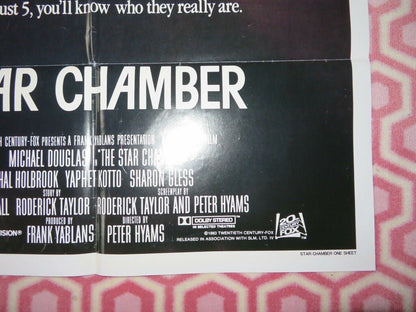 THE STAR CHAMBER US ONE SHEET POSTER MICHAEL DOUGLAS HAL HOLBROOK '83 Movie posters
