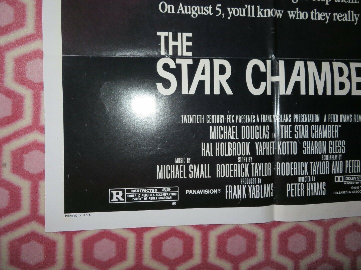 THE STAR CHAMBER US ONE SHEET POSTER MICHAEL DOUGLAS HAL HOLBROOK '83 Movie posters