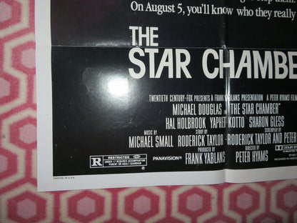 THE STAR CHAMBER US ONE SHEET POSTER MICHAEL DOUGLAS HAL HOLBROOK '83 Movie posters