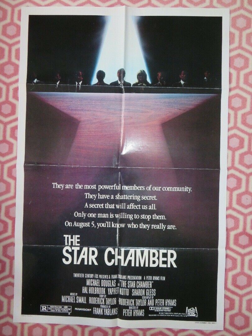 THE STAR CHAMBER US ONE SHEET POSTER MICHAEL DOUGLAS HAL HOLBROOK '83 Movie posters
