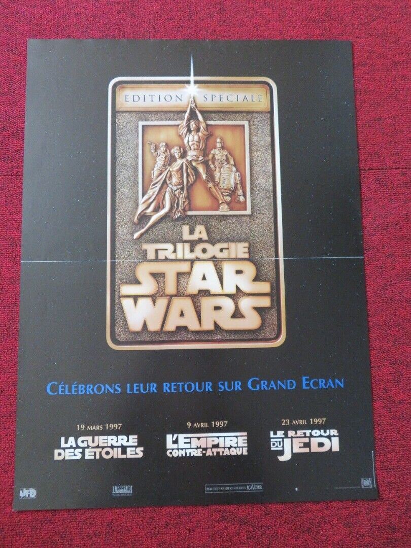THE STAR WARS TRILOGY FRENCH (16"x 21.5") POSTER LUCAS HAMILL FORD FISHER Movie posters