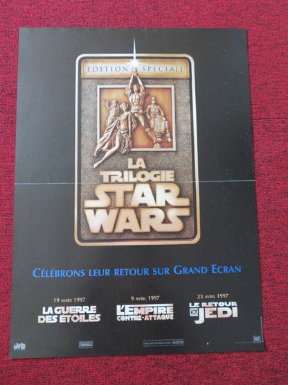 THE STAR WARS TRILOGY FRENCH (16"x 21.5") POSTER LUCAS HAMILL FORD FISHER Movie posters