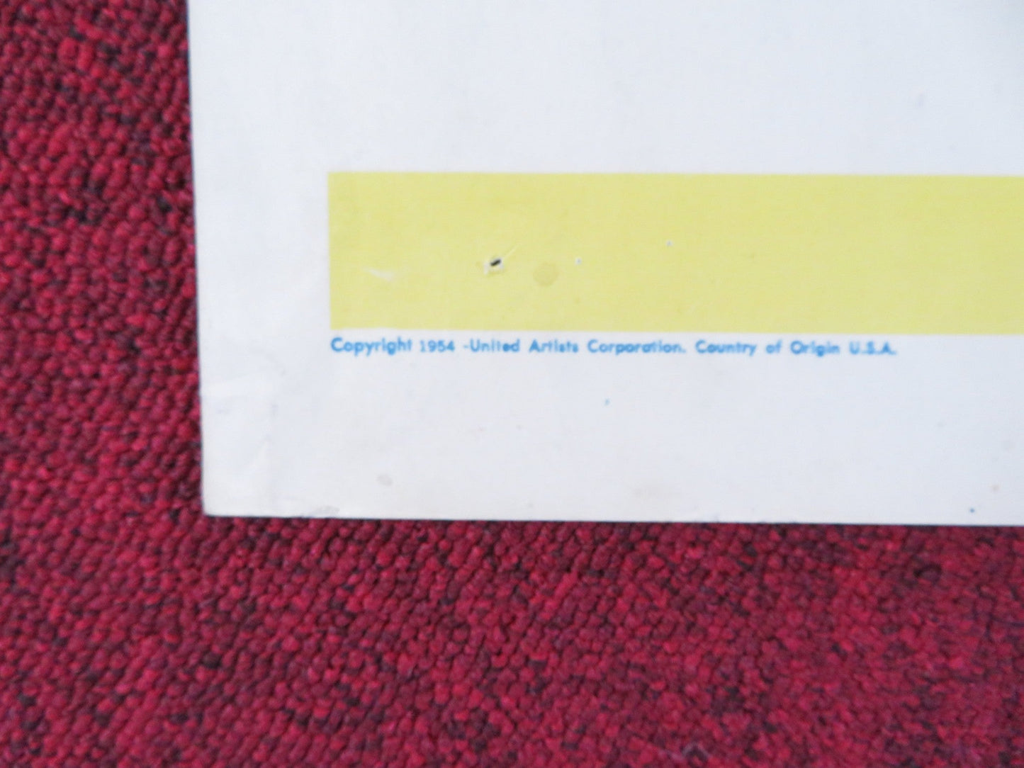 THE STEEL CAGE US INSERT (14"x 36") POSTER PAUL KELLY MAUREEN O'SULLIVAN 1954 Rendezvous Cinema Movie posters