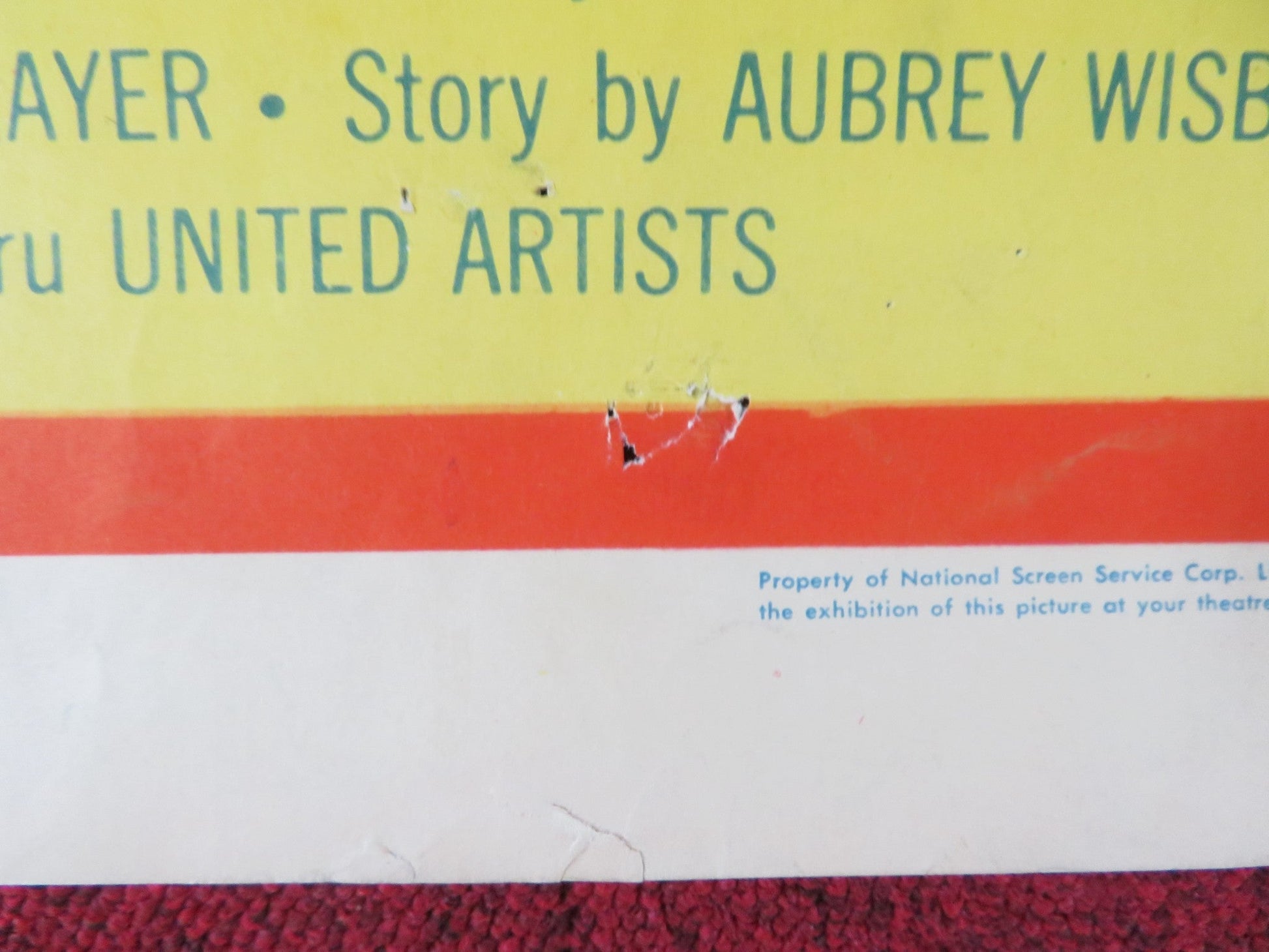 THE STEEL LADY US INSERT (14"x 36") POSTER ROD CAMERON TAB HUNTER 1953 Rendezvous Cinema Movie posters