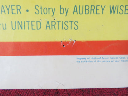 THE STEEL LADY US INSERT (14"x 36") POSTER ROD CAMERON TAB HUNTER 1953 Rendezvous Cinema Movie posters