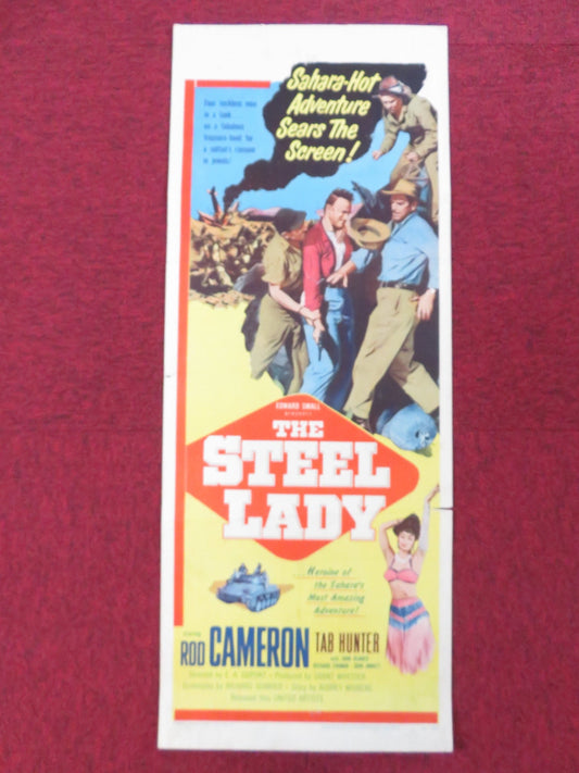 THE STEEL LADY US INSERT (14"x 36") POSTER ROD CAMERON TAB HUNTER 1953 Rendezvous Cinema Movie posters