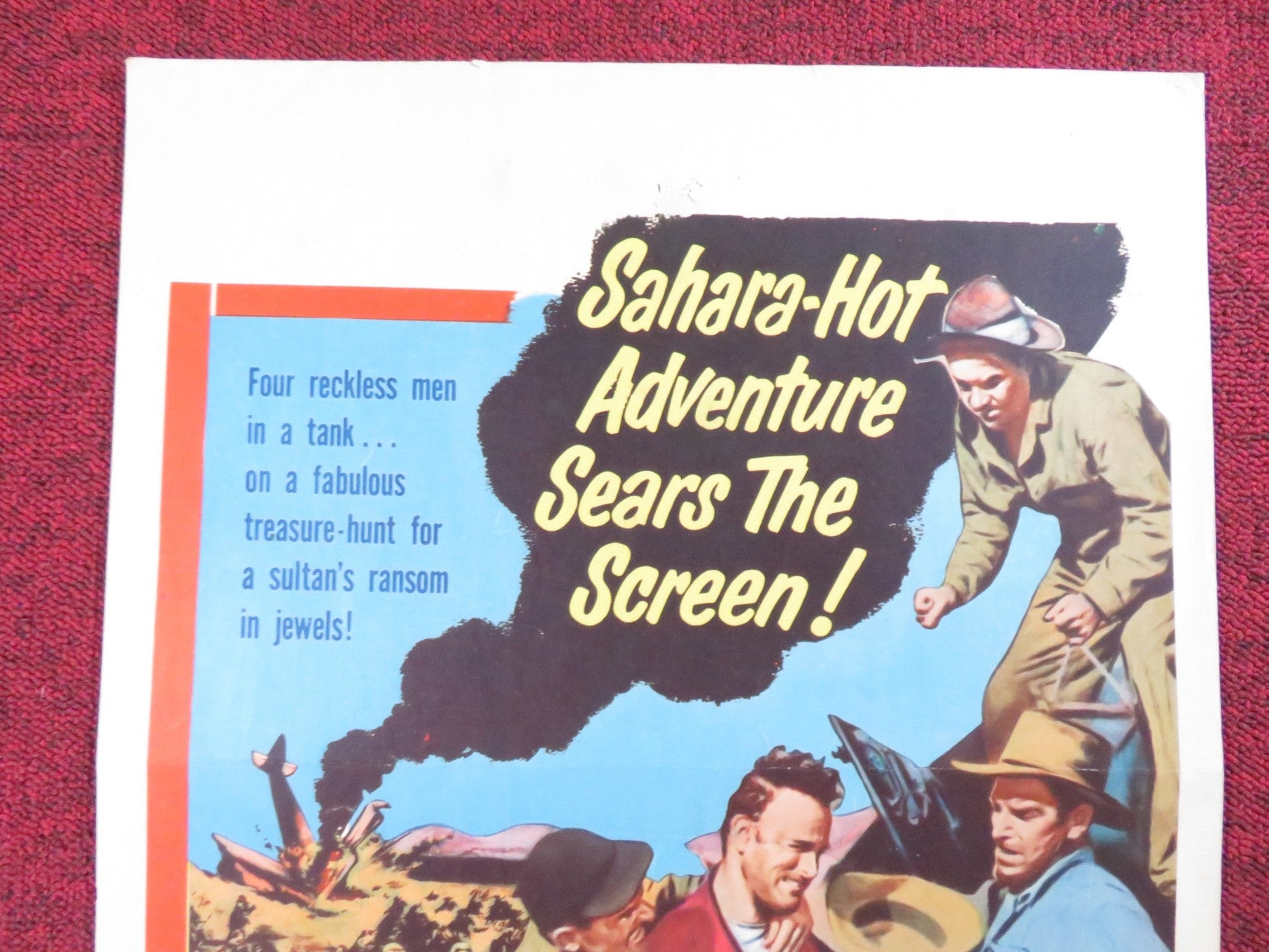 THE STEEL LADY US INSERT (14"x 36") POSTER ROD CAMERON TAB HUNTER 1953 Rendezvous Cinema Movie posters