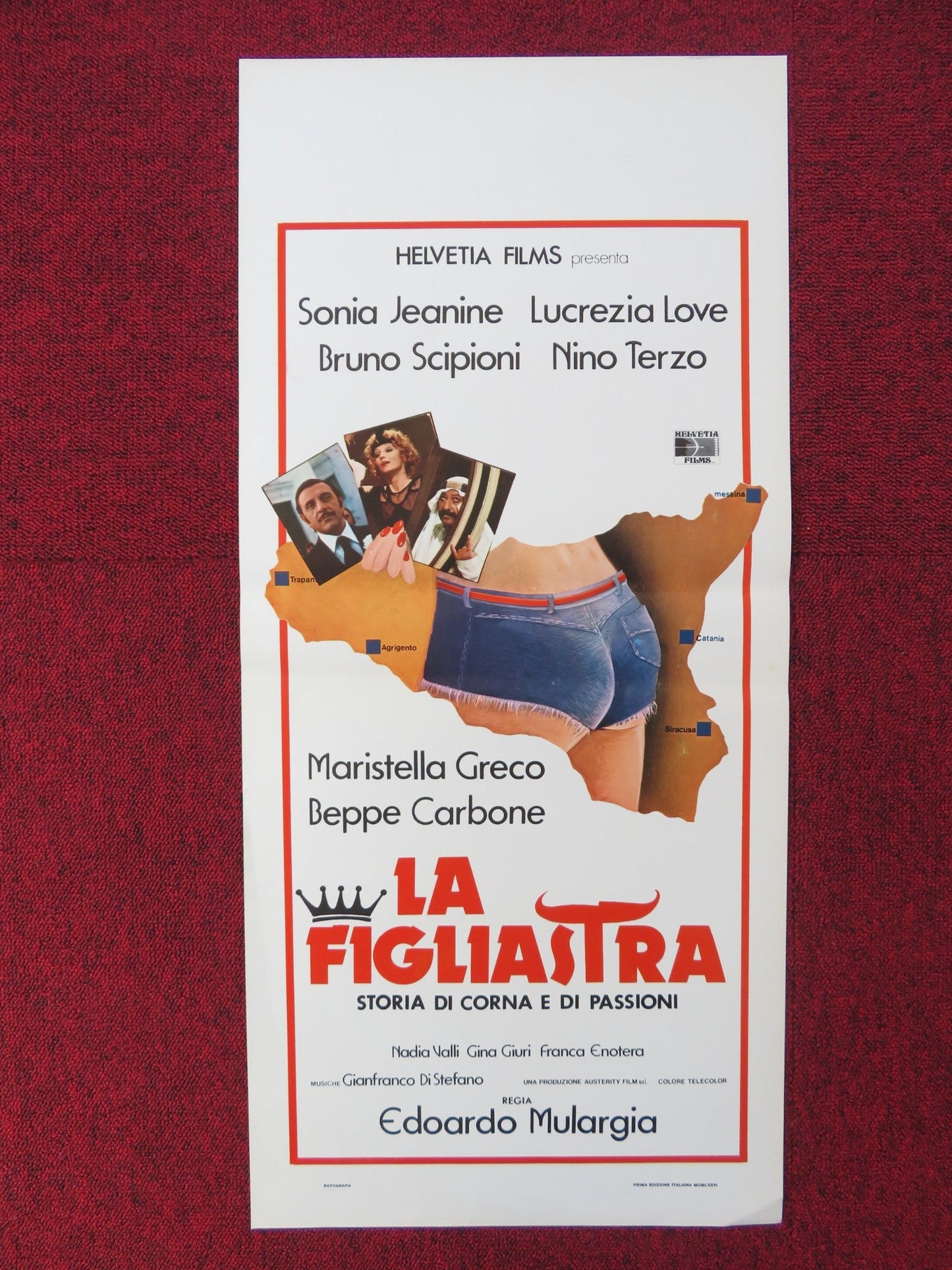 THE STEPDAUGHTER ITALIAN LOCANDINA POSTER SONJA JEANNINE LUCRETIA LOVE 1976 Rendezvous Cinema Movie posters