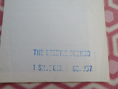 THE STERILE CUCKOO US ONE SHEET POSTER LIZA MINNELLI 1969 - Rendezvous Cinema