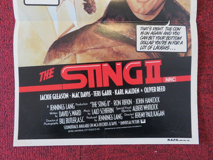 THE STING II FOLDED AUSTRALIAN DAYBILL POSTER Jackie Gleason Mac Davis 1983 Movie posters