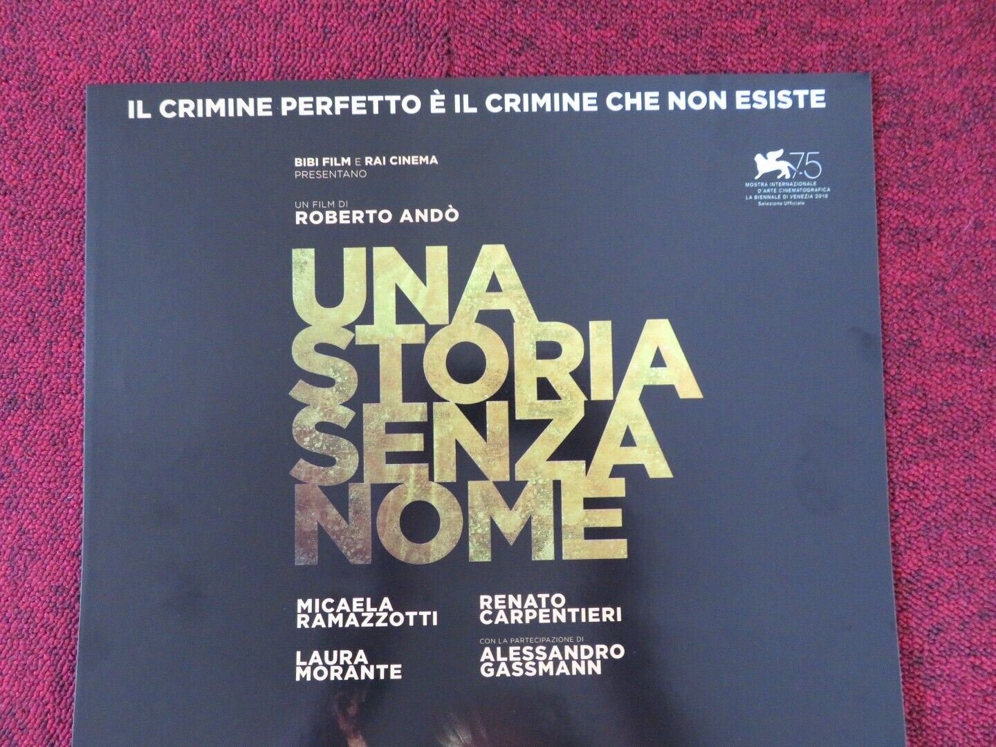 THE STOLEN CARAVAGGIO ITALIAN LOCANDINA (26.5"x12.5") POSTER A GASSMAN 2018 Movie posters