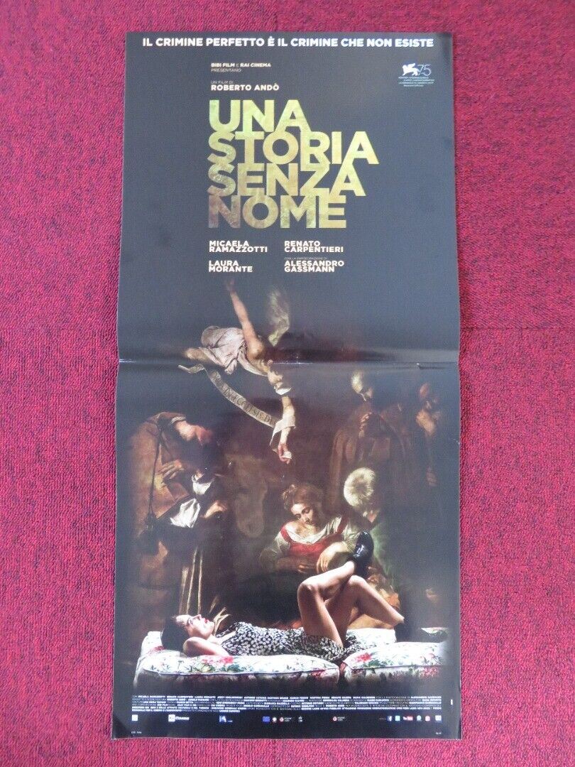 THE STOLEN CARAVAGGIO ITALIAN LOCANDINA (26.5"x12.5") POSTER A GASSMAN 2018 Movie posters