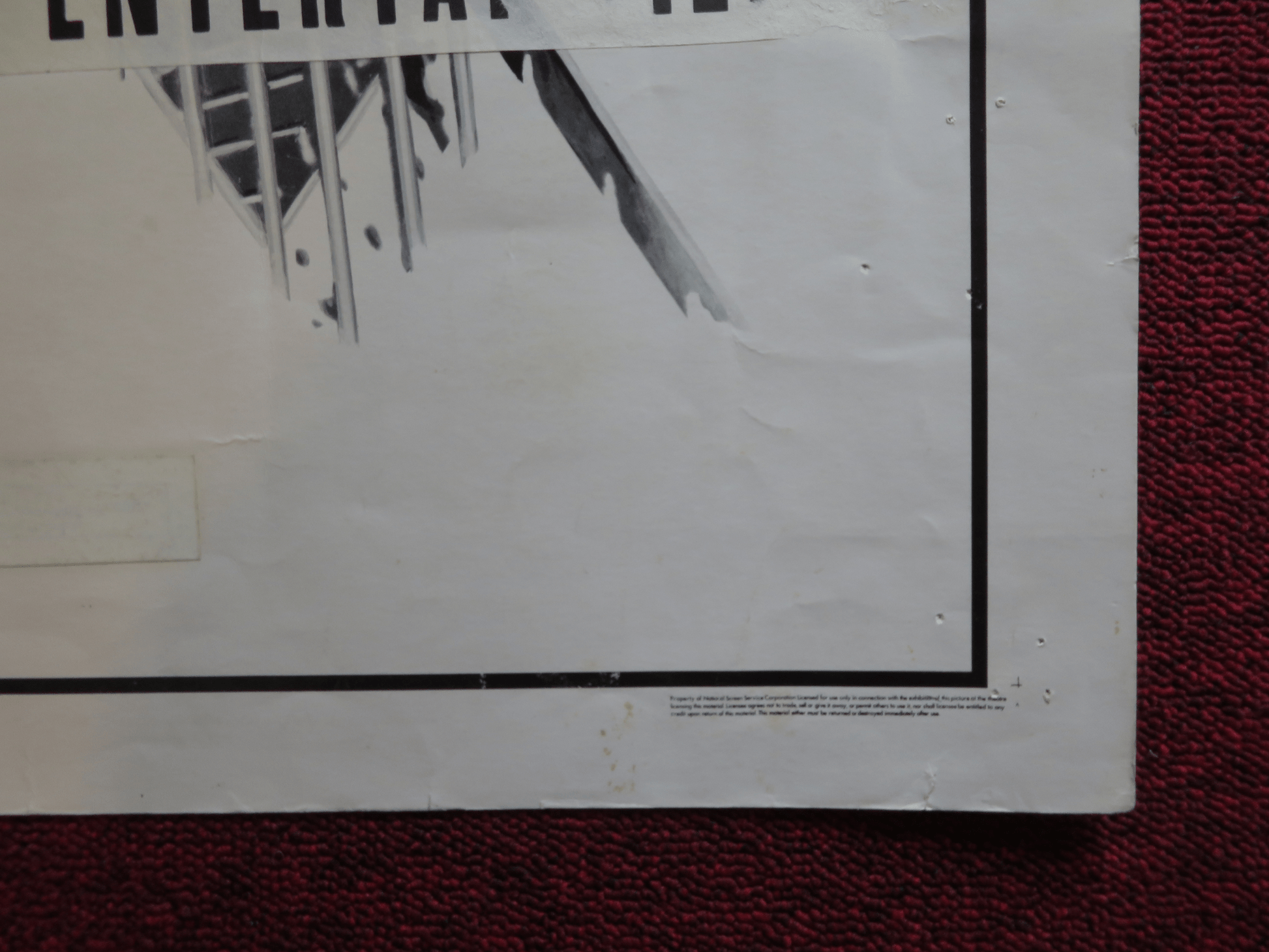 THE STONE KILLER US HALF SHEET (22"x 28") POSTER CHARLES BRONSON M. BALSAM 1973 Rendezvous Cinema Movie posters